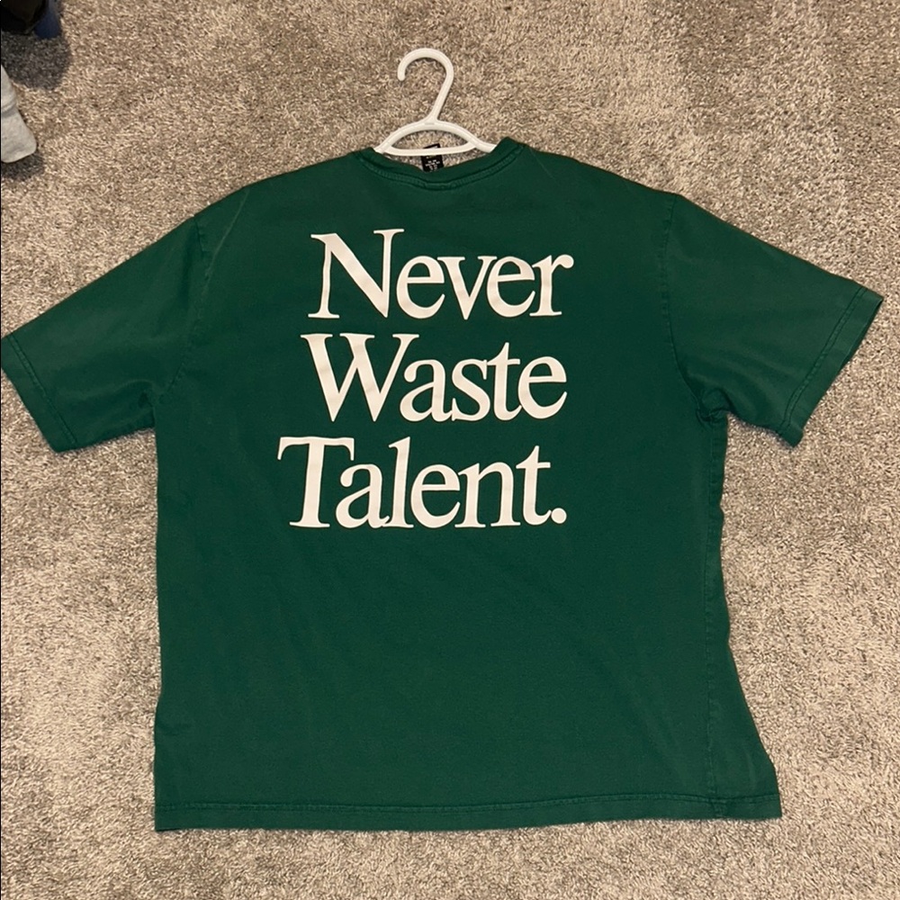 H&M Men’s XL “Never Waste Talent” Graphic T-Shirt